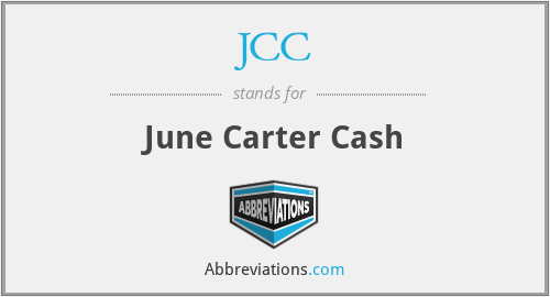 What is the abbreviation for june carter cash?